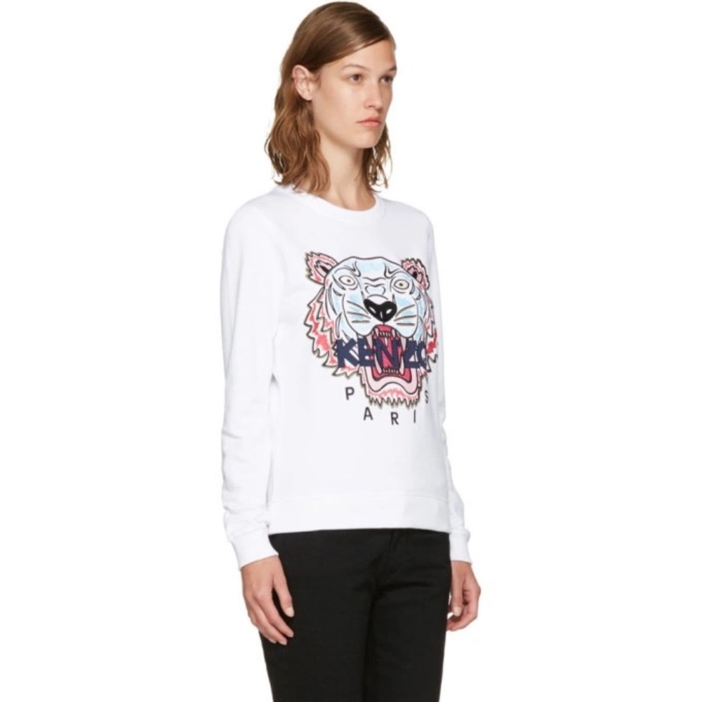 Kenzo White Limited Edition Tiger Sweatshirt XS